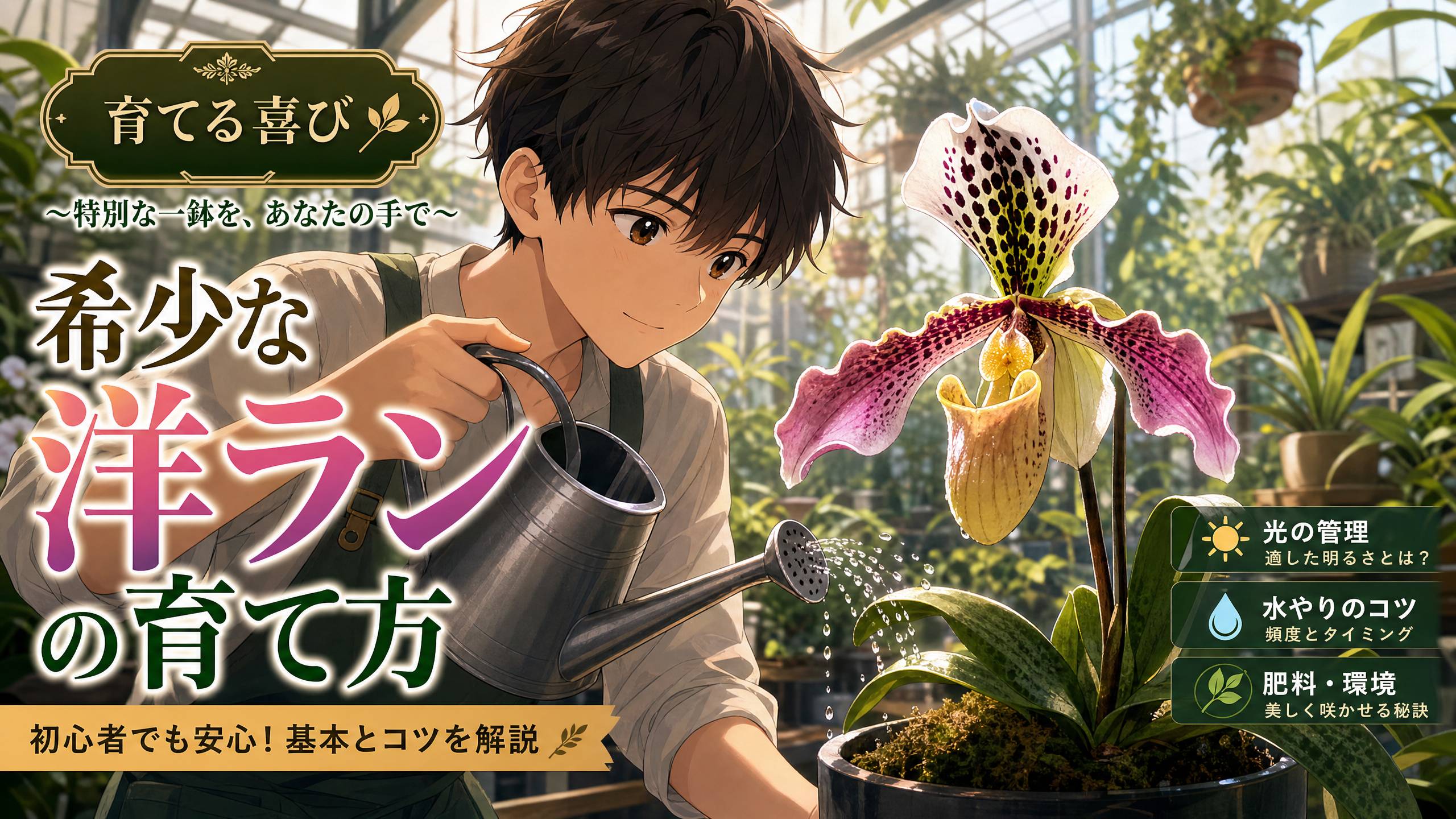 黄色仓库植物视频 - 稀有兰花养护